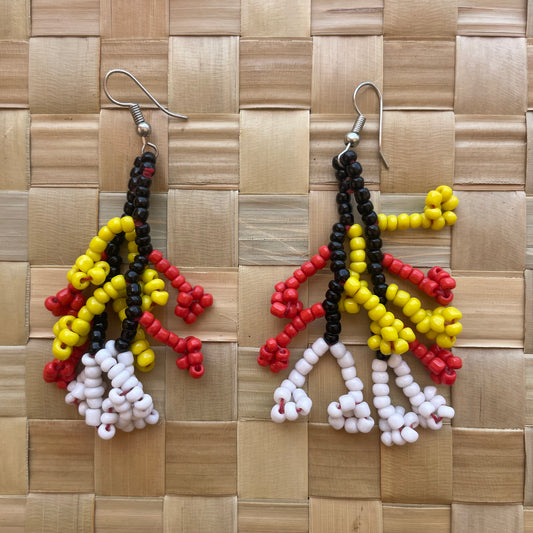 Bead Earrings (Coral)