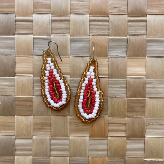 Bead Earrings (Teardrop)